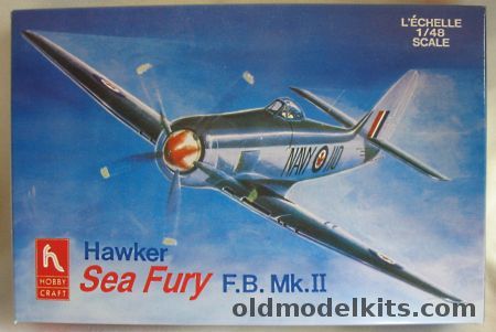 Hobby Craft 1/48 Hawker Sea Fury FB Mk.II - Royal Canadian Navy or Royal Navy Korean War - With Metal and Resin Parts and War Eagle Decals, HC1583 plastic model kit